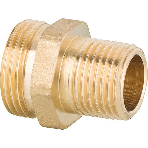 Eurocone screw connection parts, transition nipple, bare brass Standard 1