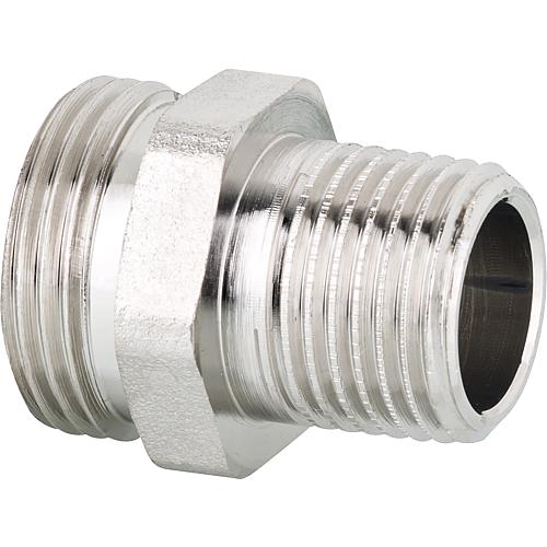 Screw connector Straight ET x ET 1/2 ET x Eurocone nickel-plated