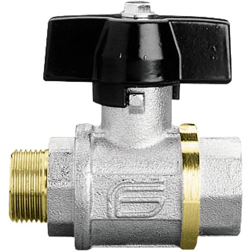 Total brass ball valve ET x IT, with aluminium butterfly handle