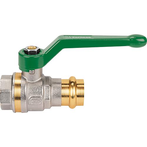 Ball valve, IT x press, with aluminium lever Standard 1