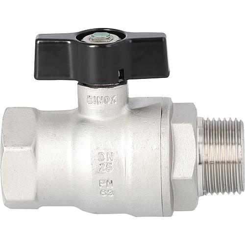 Ball valves, ET x ET, with butterfly handle Standard 1