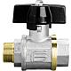 Total brass ball valve ET x IT, with aluminium butterfly handle Standard 1