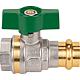Ball valve, IT x press, with aluminium butterfly handle