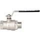 Stainless steel ball valve ET x IT, with steel lever