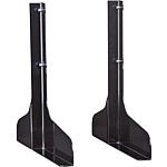 Black steel stand feet