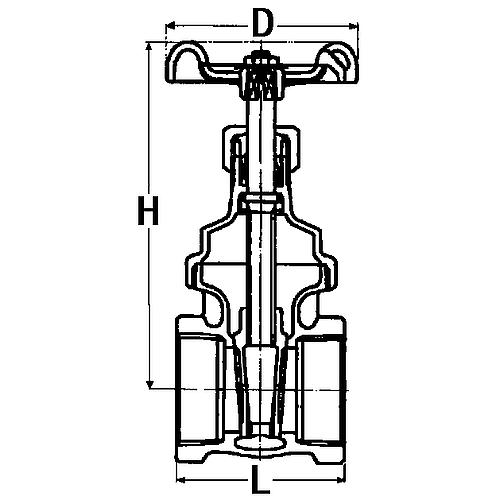 Red-yellow gate valve Standard 2