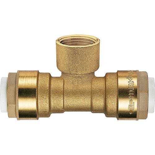 Push fitting T-piece with IT outlet Standard 1