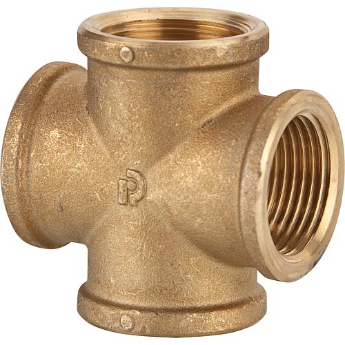 Crosspiece, 4-way, 1/2", IT Brass