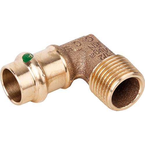 Copper press fitting 
Junction elbow 90° with ET Standard 1