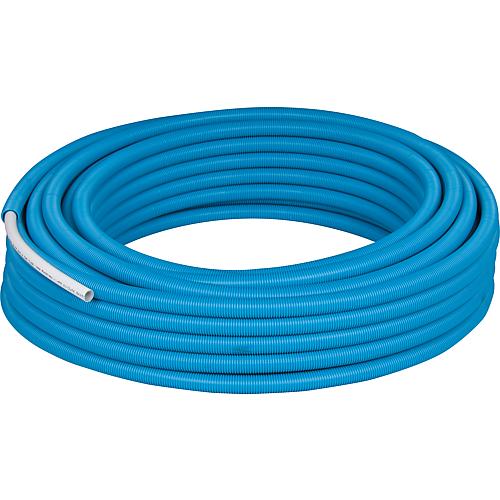 WS multi-layer composite piping WS, PE-RT in blue protective tube, supplied in rolls