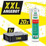 XXL-Angebot Ramsauer Dichtstoff Dach + Solar 460 transparent 310 ml + TBS Transportbox, 21-Teilig