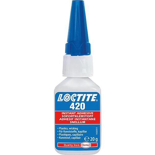 Sofortklebstoff für Kunststoffe LOCTITE 420 (kapillar) 20g Dosierflasche
