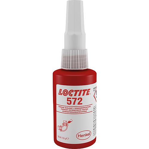 Thread sealant medium strength/slow curing LOCTITE 572, 50ml dosage bottle
