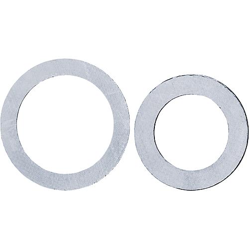 Grapite gasket with metal plate base black 18 x 45 mm  2mm thick DIN 2690