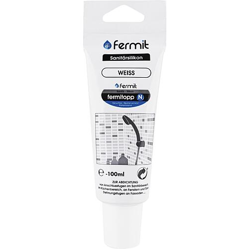 Sanitärsilikon FERMIT Fermitopp N [weiß] 100ml Tube
