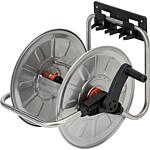 Wall/floor hose reel, stainless steel