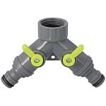 2-Wege-Verteiler 3/4" für 1/2" Wasserhahn