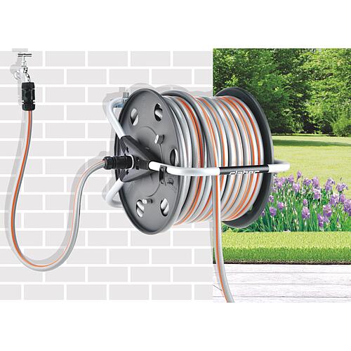 Wall-mounted hose reel METAL 40
 Anwendung 1