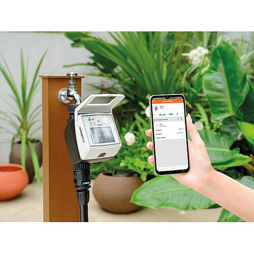 Single-circuit Irrigation computer Tempo Myaquasolar Anwendung 2