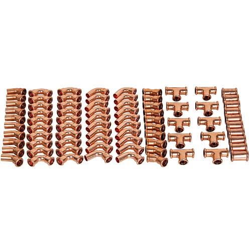 Copper press fittings pack M contour Standard 1