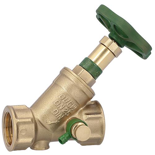 Combined free-flow valve with backflow preventer with drain DN 8 (1/4“)