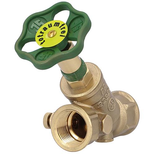 Combined free-flow valve with backflow preventer with drain DN 8 (1/4“)