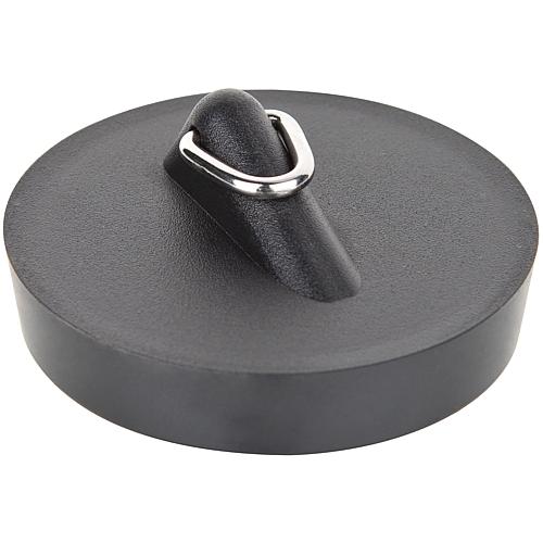 bouchon avec gache triangulaire Ø superieur 48,5mm soupape d'ecoulement; noir"