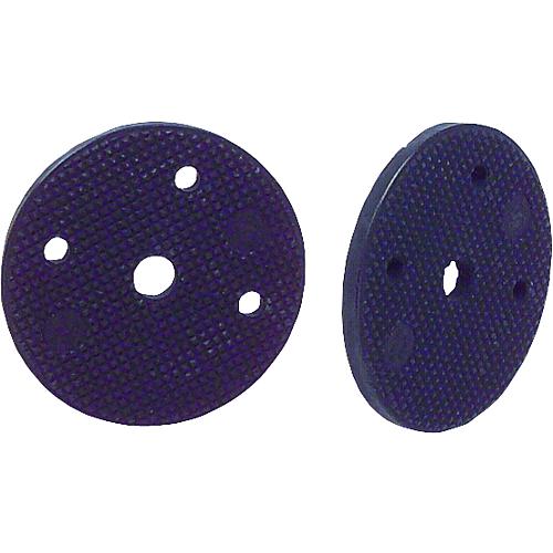 Sound absorbing mounting discs