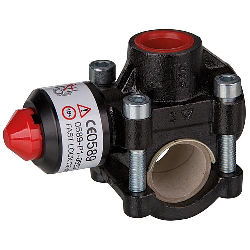 Flamco T-plus explosion clamp for steel pipes