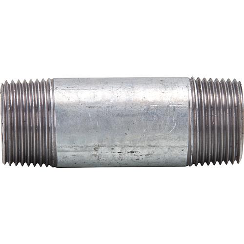 Galvanised double-pipe nipple (ET/ET), DN 10 (3/8")