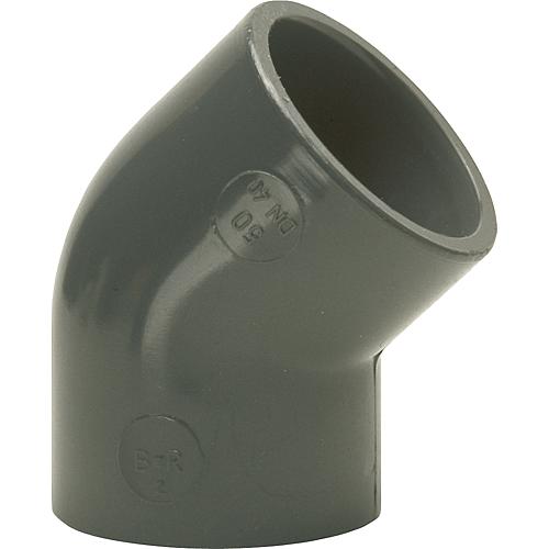 PVC U glue fitting bracket 45° Standard 1