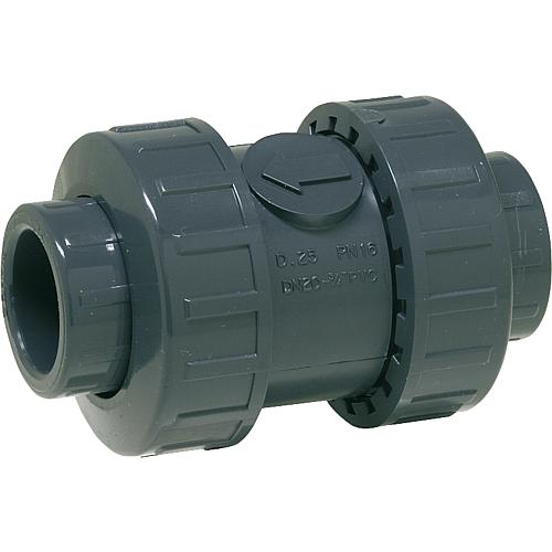 PVC U glue fitting non-return valve Standard 1