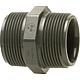 PVC U glue fitting double nipple Standard 1