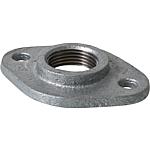 Threaded flanges, galvanised