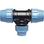 Clamp connectors, T-piece, reduced, with 3 sides for clamping