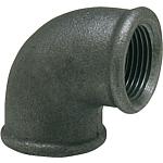 Malleable cast iron fitting, black 
Bracket 90° (IT x IT)