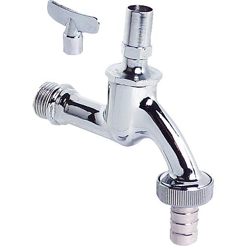 Drain cock polished, chrome-plated, with wrench handle... Standard 1