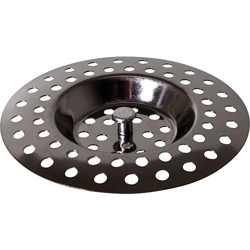 Drain sieve made of stainless steel Shower and bath with handle upper Ø 80 mm