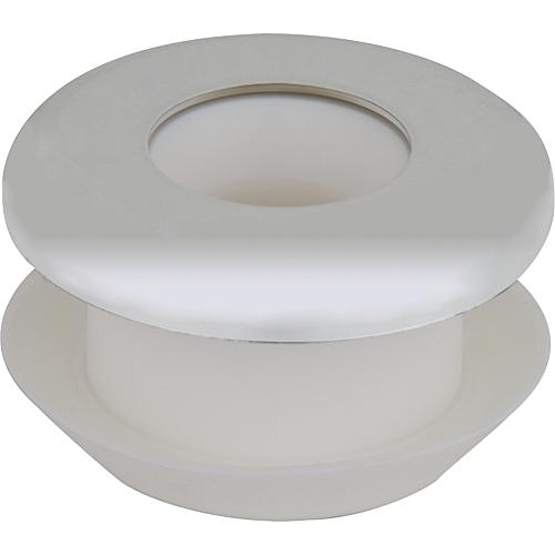 Rubber urinal connector Urinal flush pipe Ø 18 mm, connection Ø 35 mm, with collar
