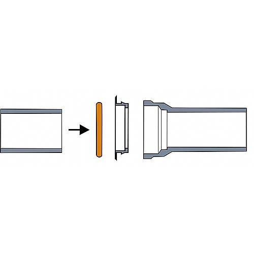 “A” rubber roller rings for cast-iron pipes with joint Standard 2