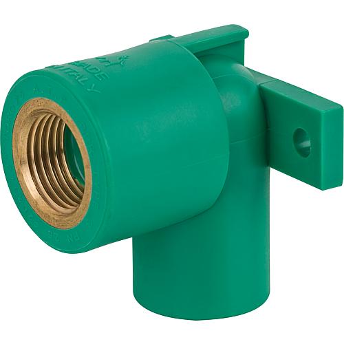 PPR pipe wall connection elbow 90° Standard 1