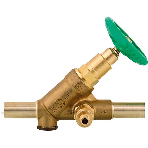 Free-flow valves with plug end with drain Standard 1