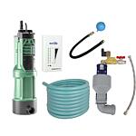 Pack complet de recyclage des eaux de pluie pour l'alimentation en eau de la maison et l'arrosage du jardin. Avec remplissage de la citerne en eau potable