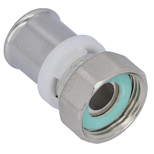Transition fitting, flat sealing, tin-plated Anwendung 2