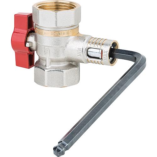 Brass ball valve Equa IT/IT, PN 16, aluminium lever, manual balancing valve Anwendung 1