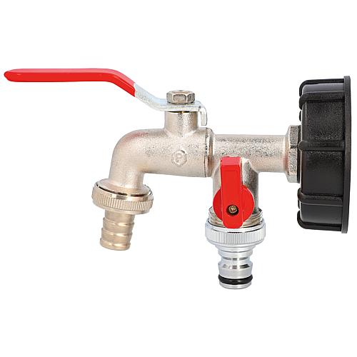 IBC adapter with double ball valve Anwendung 1