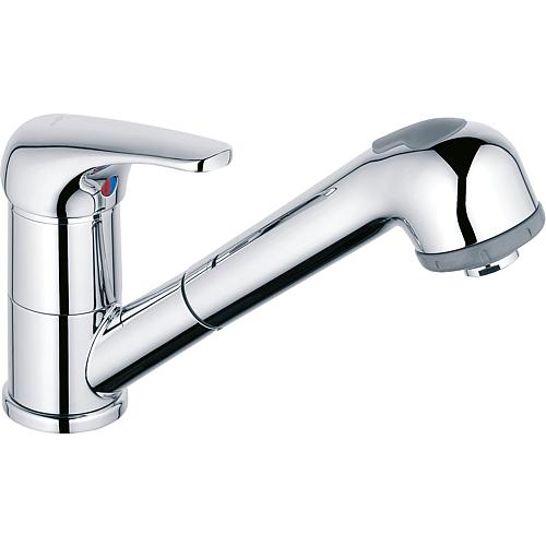 Top II washbasin mixer with closed lever and pull-out dish rinser Standard 1