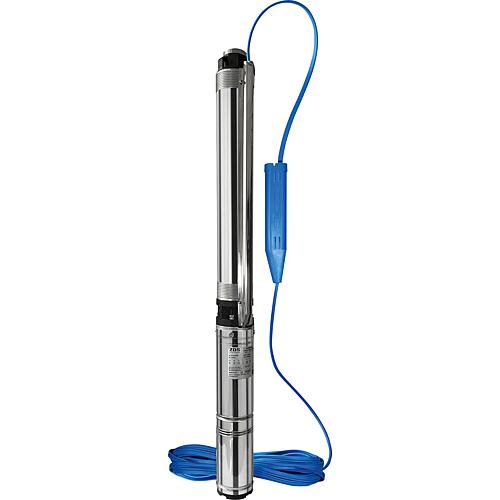 Deep well pumps QPGo 4", with oil-cooled motor, type DRP with dry-running protection in the motor cable Standard 1