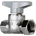 Ball valve, IT x union nut, with butterfly handle