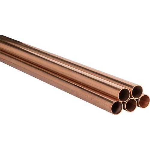 Copper pipe in rods, 8 pipes of 5 Meter, 42x1.2 mm, hard, DVGW tested